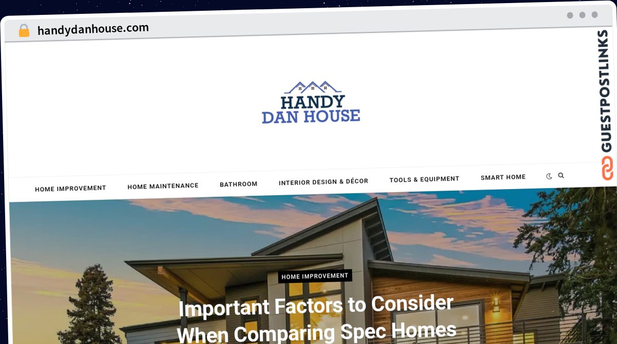 Publish Guest Post on handydanhouse.com
