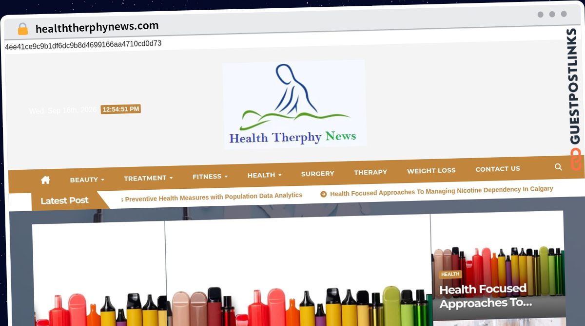 Publish Guest Post on healththerphynews.com