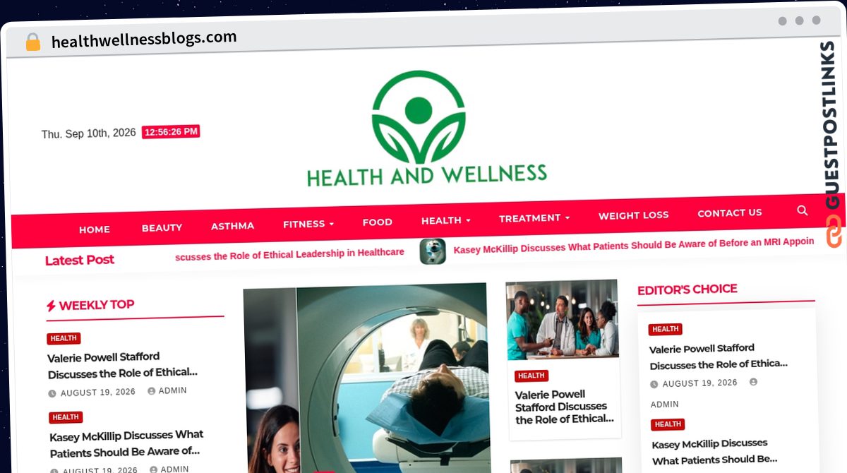 Publish Guest Post on healthwellnessblogs.com