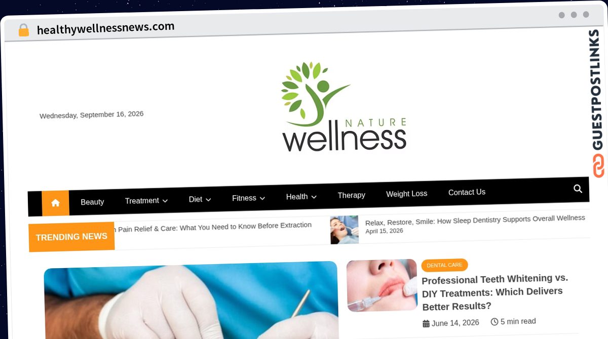 Publish Guest Post on healthywellnessnews.com