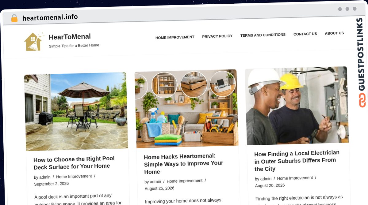 Publish Guest Post on heartomenal.info