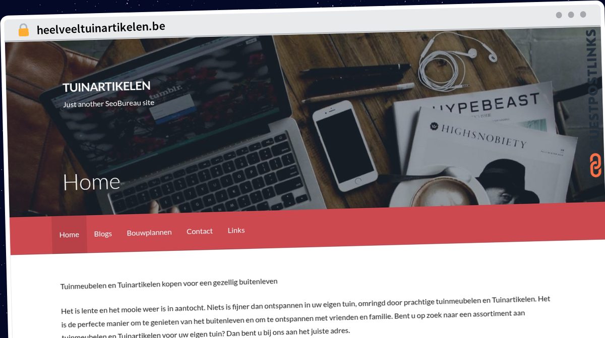 Publish Guest Post on heelveeltuinartikelen.be