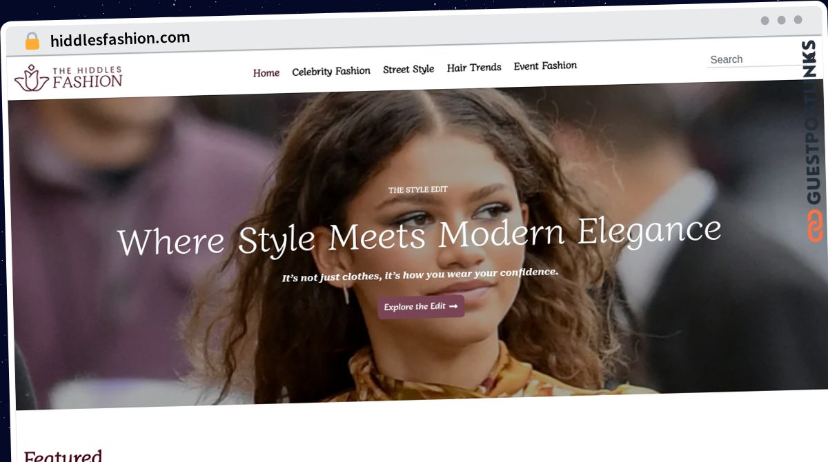 Publish Guest Post on hiddlesfashion.com