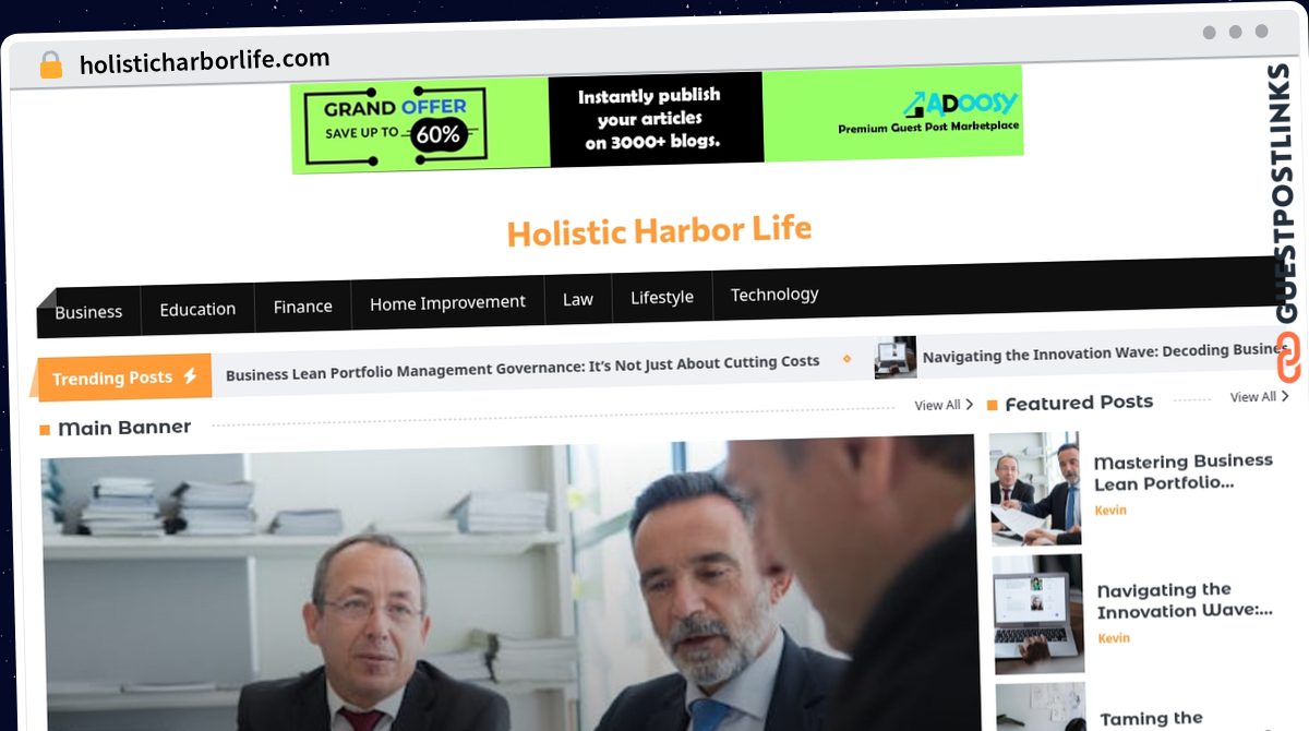 Publish Guest Post on holisticharborlife.com