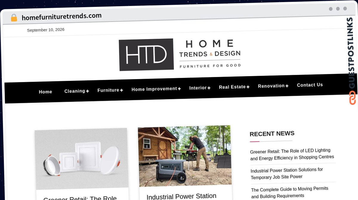 Publish Guest Post on homefurnituretrends.com