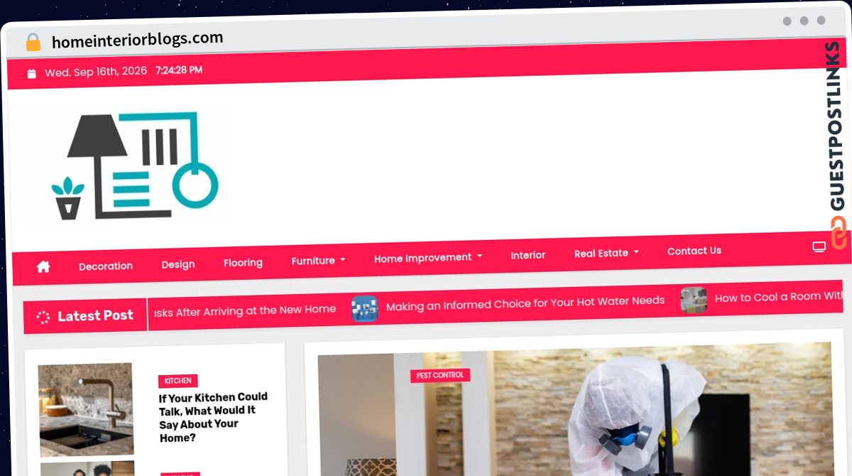 Publish Guest Post on homeinteriorblogs.com