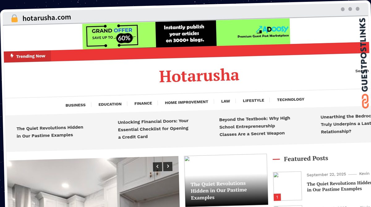 Publish Guest Post on hotarusha.com