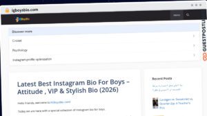 Publish Guest Post on igboysbio.com