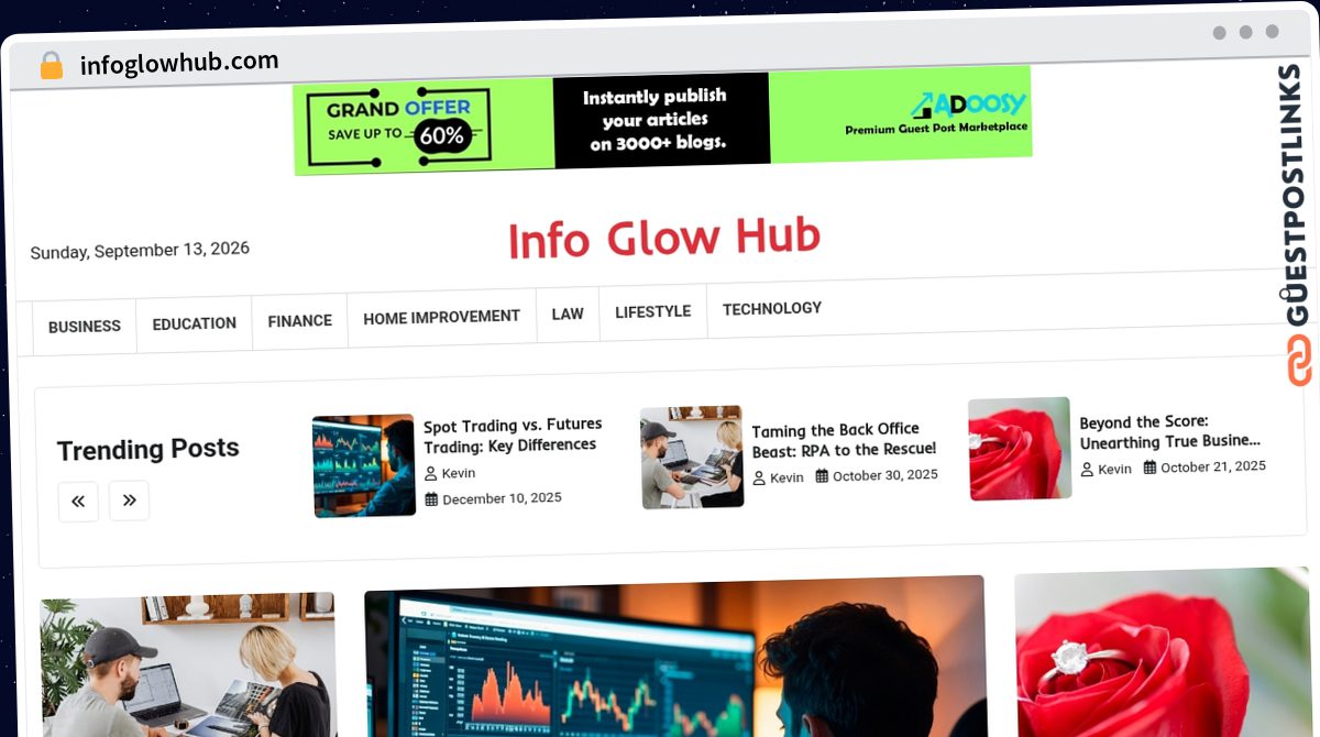 Publish Guest Post on infoglowhub.com