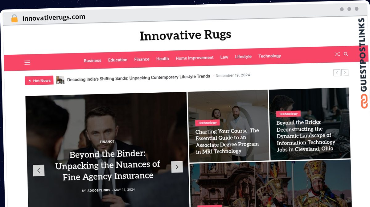 Publish Guest Post on innovativerugs.com