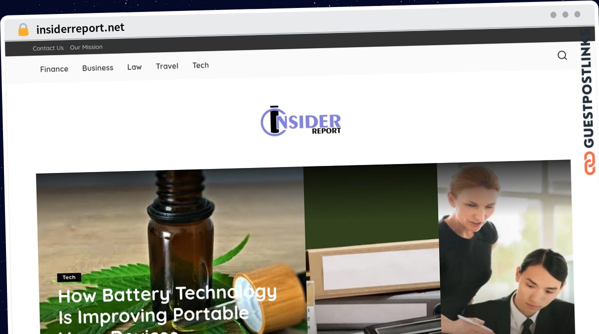 Publish Guest Post on insiderreport.net