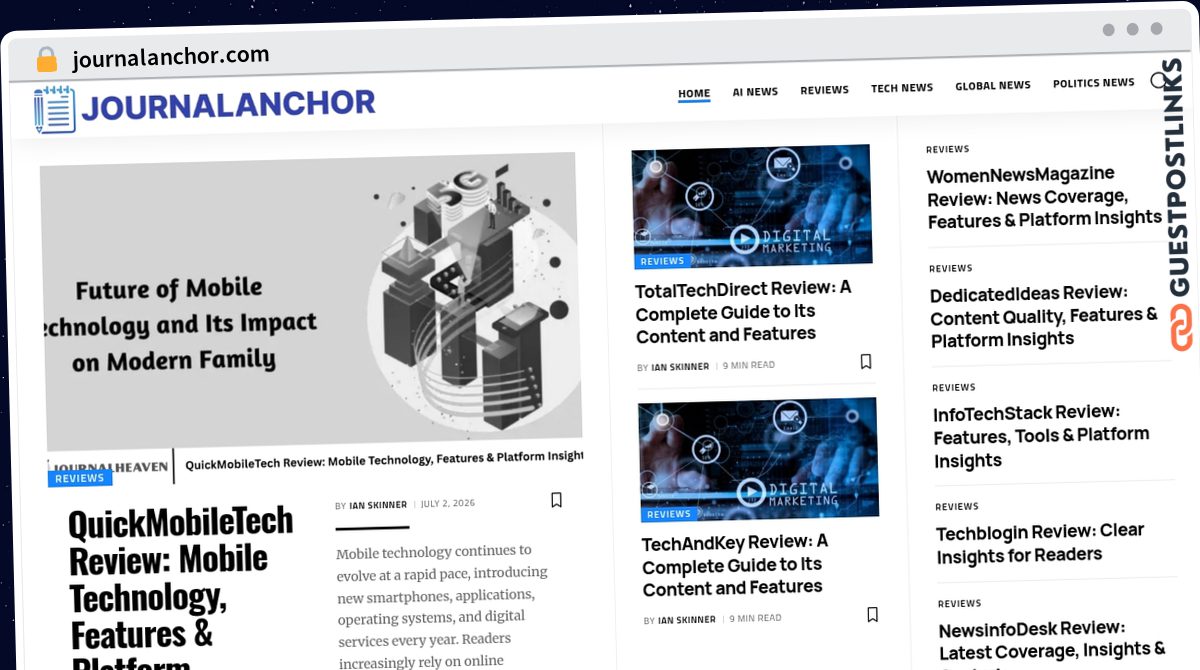 Publish Guest Post on journalanchor.com