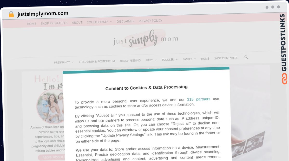 Publish Guest Post on justsimplymom.com