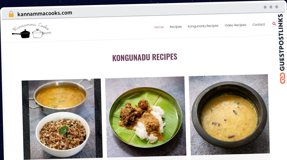 Publish Guest Post on kannammacooks.com