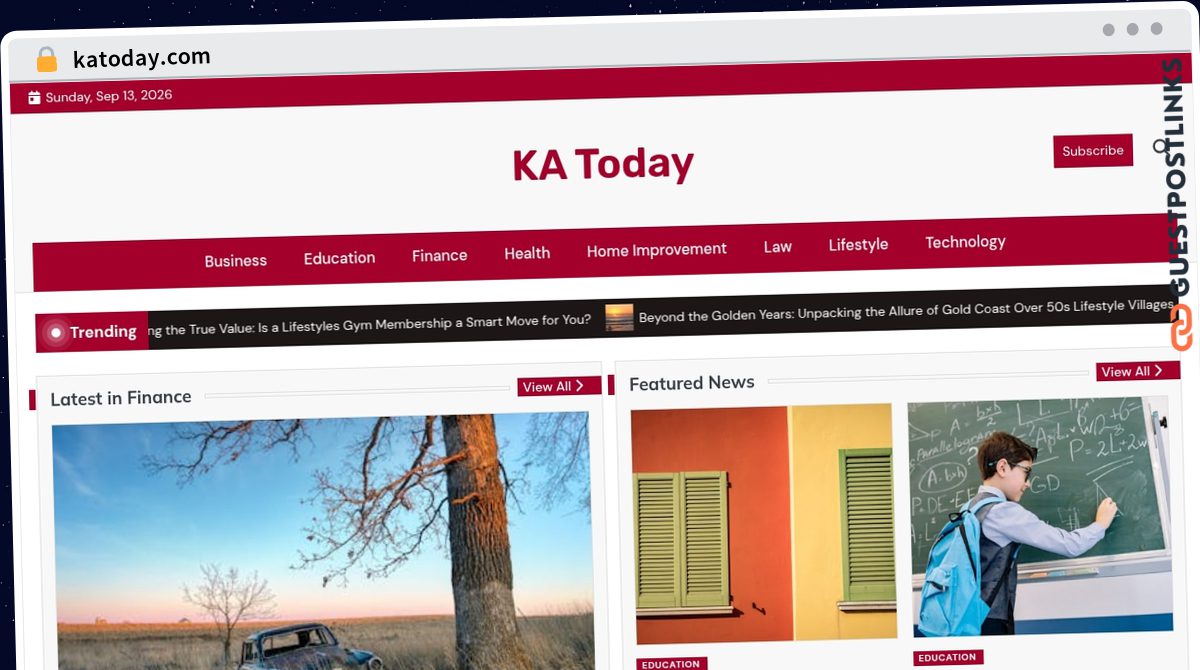 Publish Guest Post on katoday.com