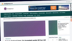 Publish Guest Post on kattgravyr.se