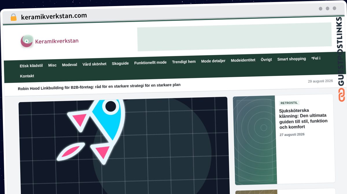 Publish Guest Post on keramikverkstan.com