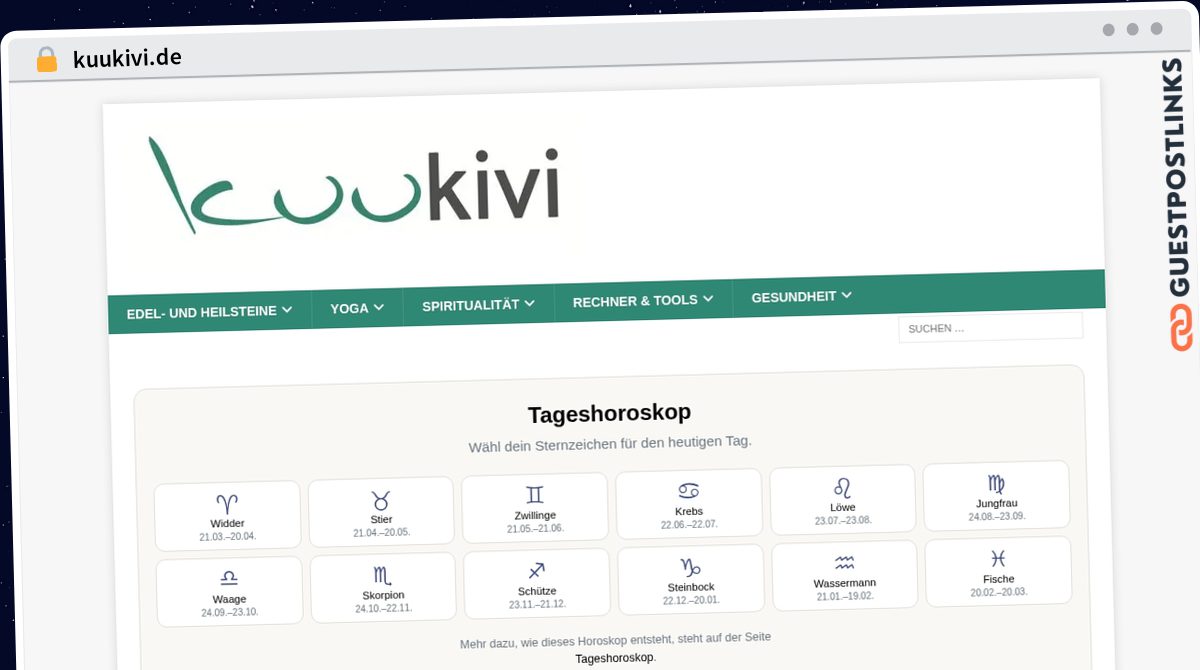 Publish Guest Post on kuukivi.de