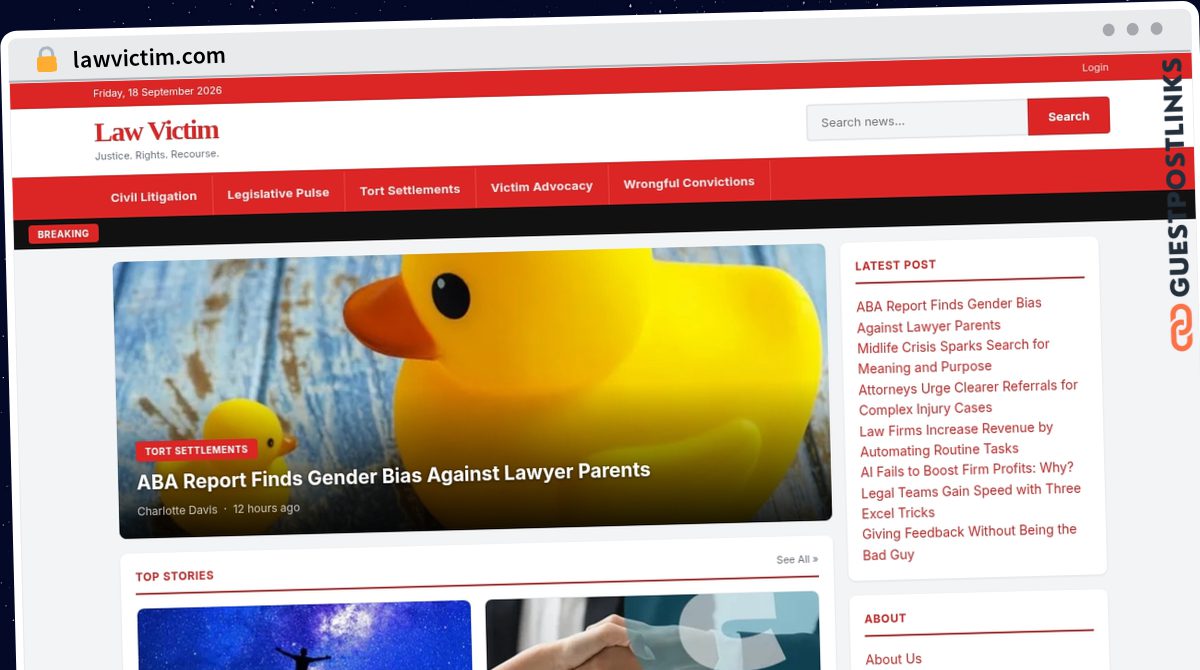 Publish Guest Post on lawvictim.com