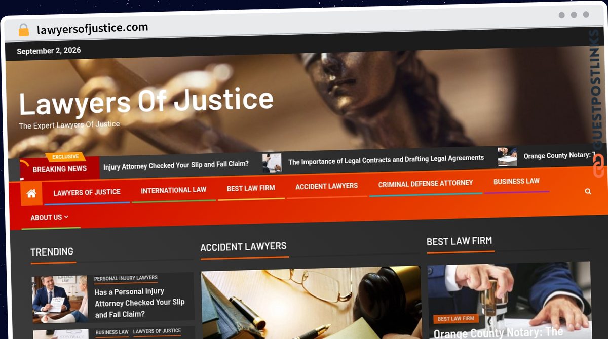 Publish Guest Post on lawyersofjustice.com