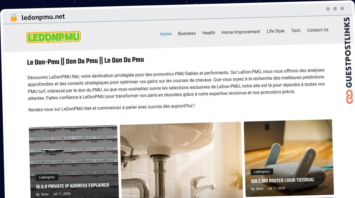 Publish Guest Post on ledonpmu.net