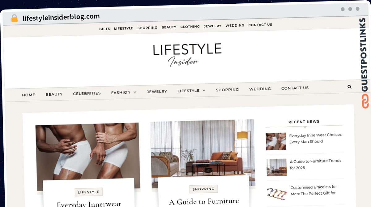 Publish Guest Post on lifestyleinsiderblog.com