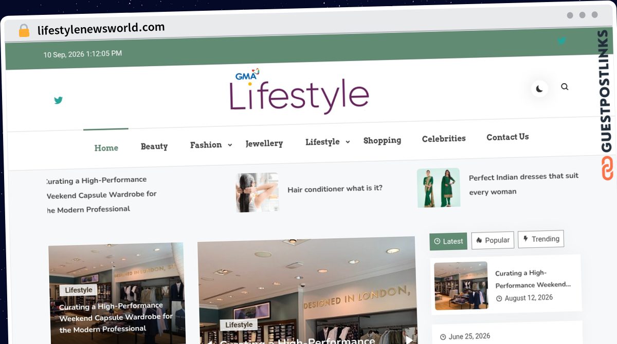 Publish Guest Post on lifestylenewsworld.com