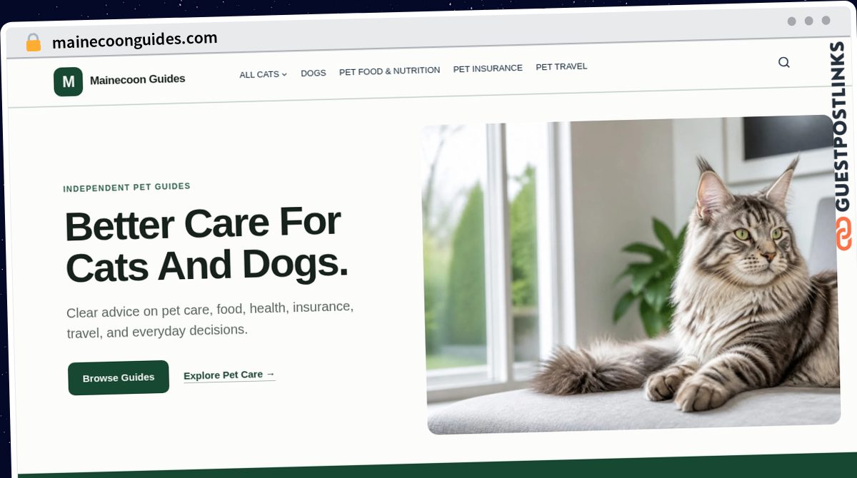 Publish Guest Post on mainecoonguides.com