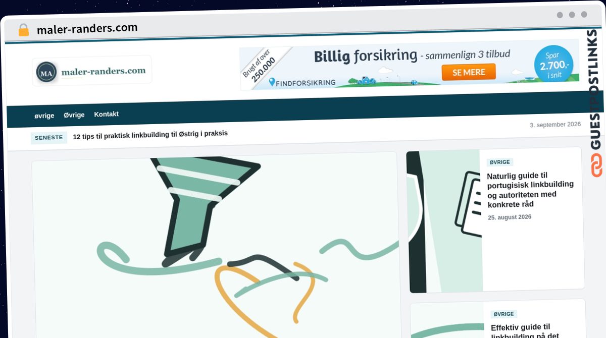 Publish Guest Post on maler-randers.com