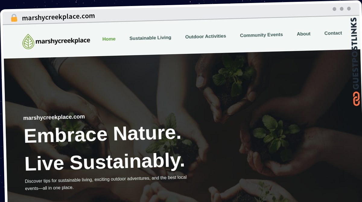 Publish Guest Post on marshycreekplace.com