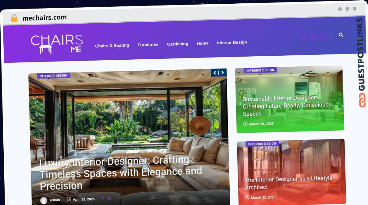 Publish Guest Post on mechairs.com