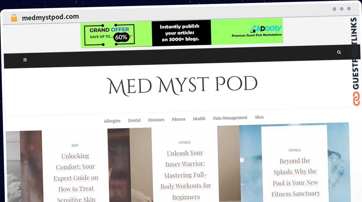 Publish Guest Post on medmystpod.com