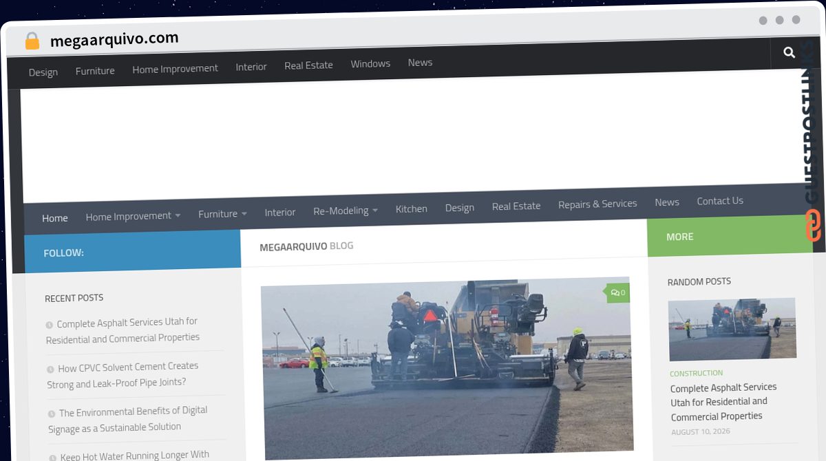 Publish Guest Post on megaarquivo.com