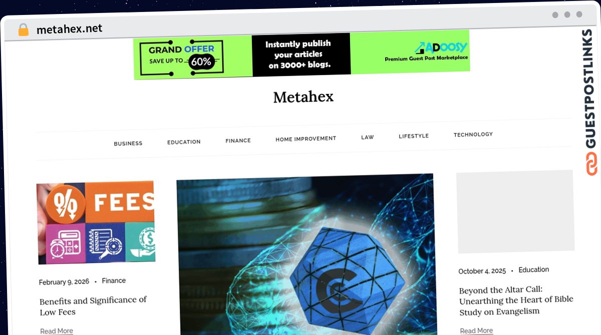 Publish Guest Post on metahex.net