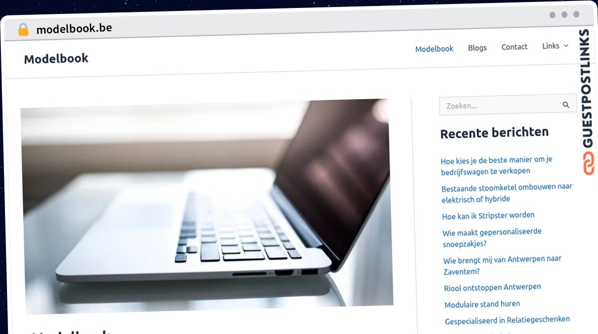 Publish Guest Post on modelbook.be
