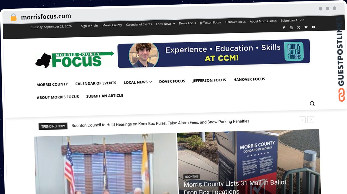Publish Guest Post on morrisfocus.com