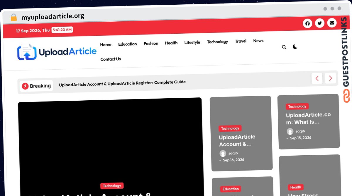 Publish Guest Post on myuploadarticle.org