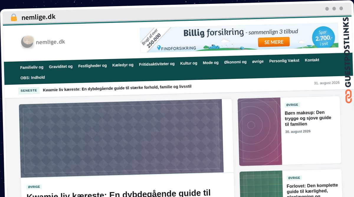 Publish Guest Post on nemlige.dk
