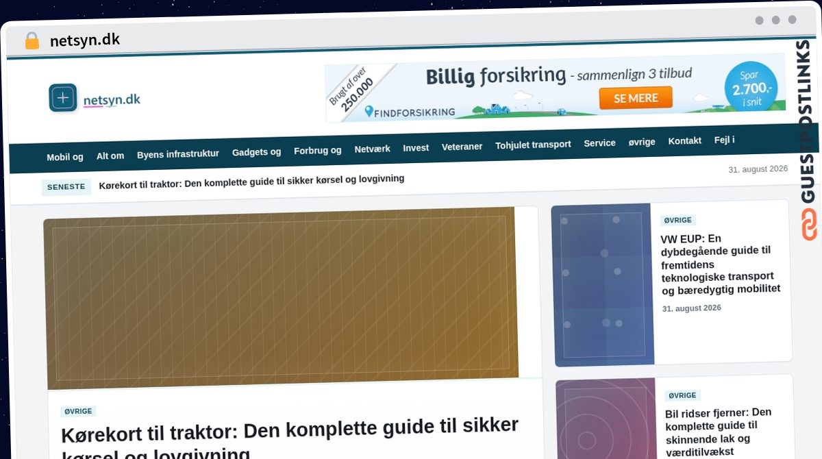 Publish Guest Post on netsyn.dk