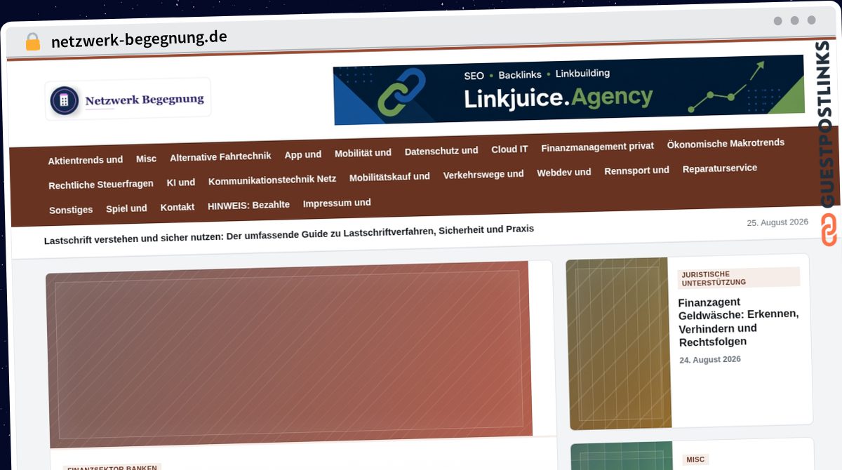 Publish Guest Post on netzwerk-begegnung.de