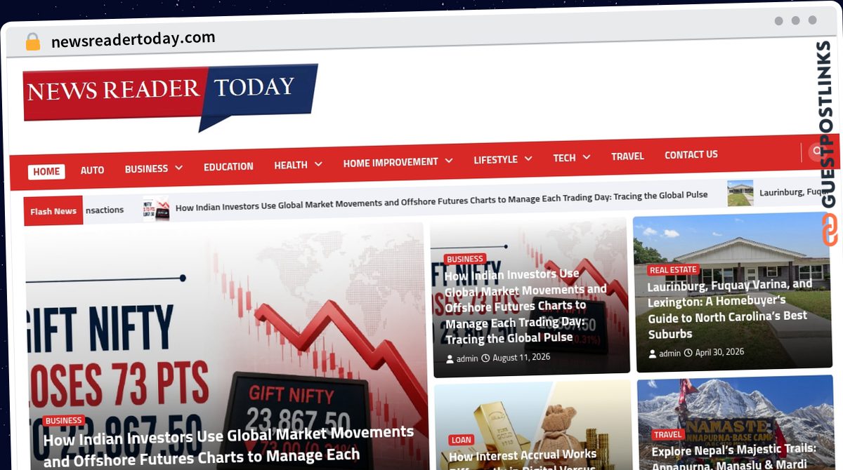 Publish Guest Post on newsreadertoday.com