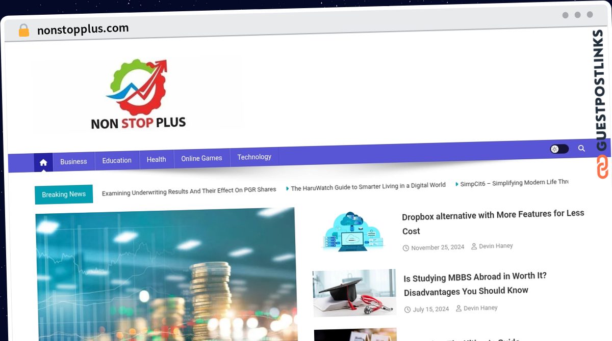 Publish Guest Post on nonstopplus.com