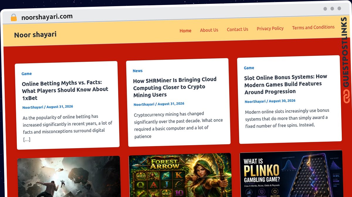 Publish Guest Post on noorshayari.com