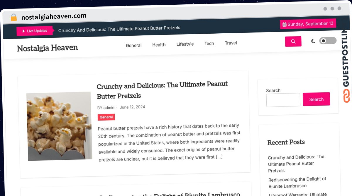 Publish Guest Post on nostalgiaheaven.com