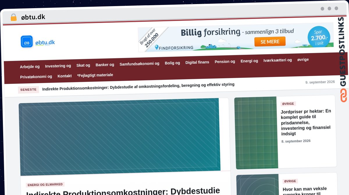 Publish Guest Post on øbtu.dk