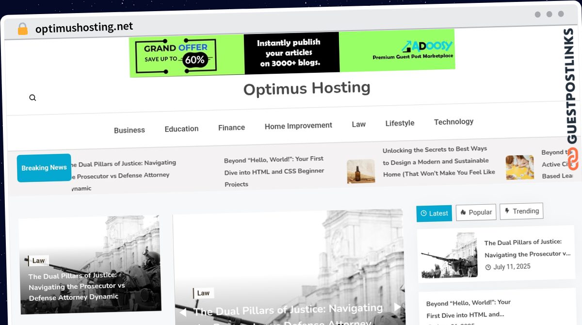 Publish Guest Post on optimushosting.net