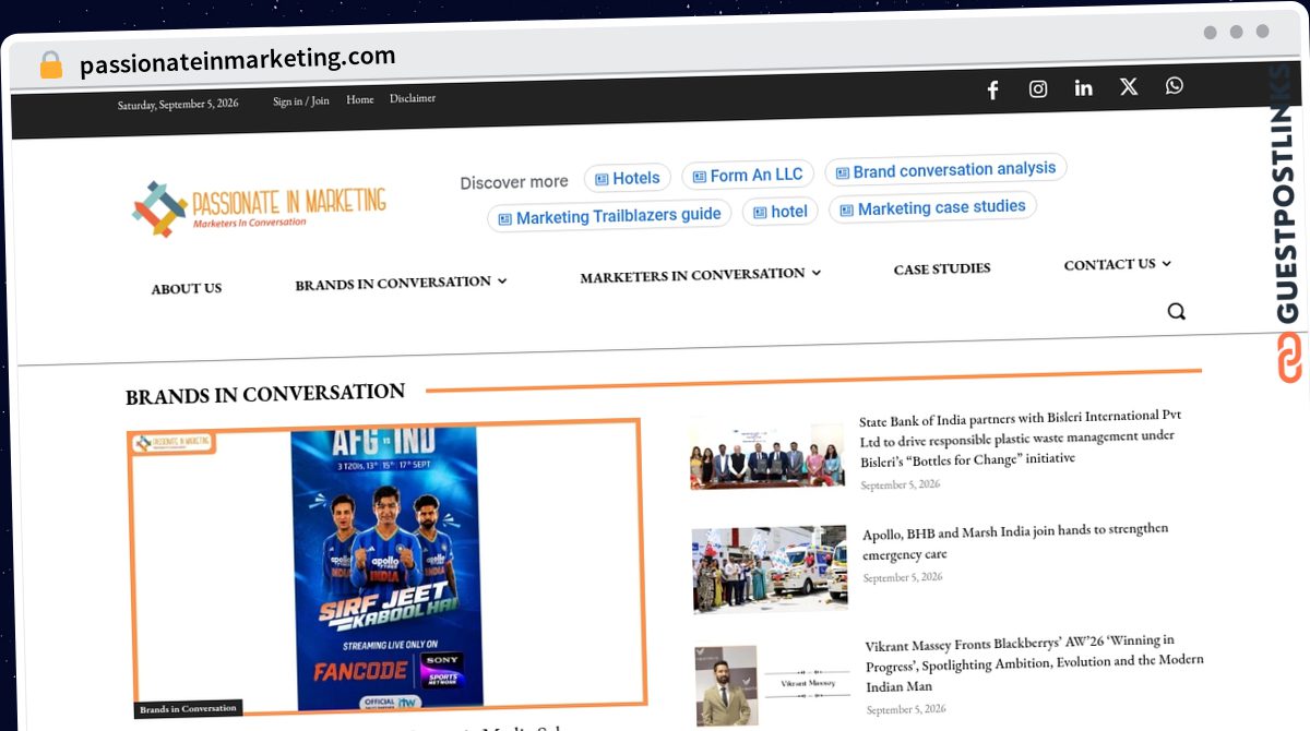 Publish Guest Post on passionateinmarketing.com