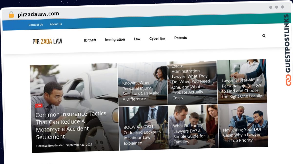 Publish Guest Post on pirzadalaw.com
