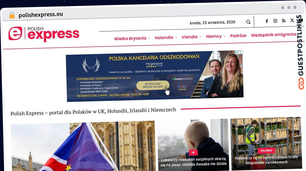 Publish Guest Post on polishexpress.eu