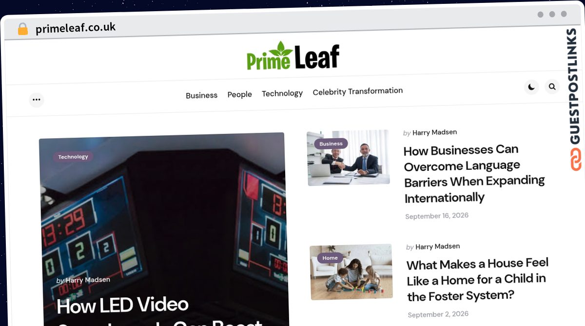 Publish Guest Post on primeleaf.co.uk